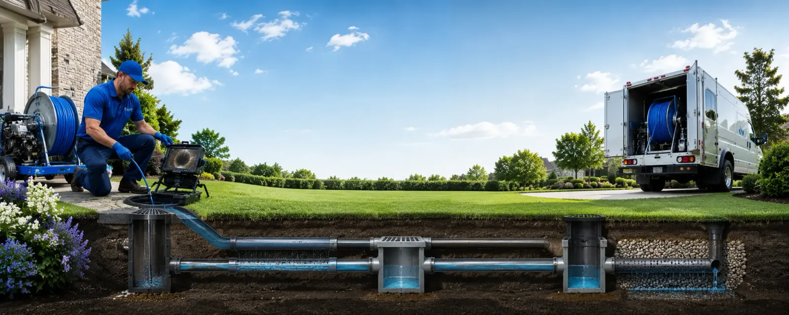 Outdoor drain cleaning information for Depauw, IN